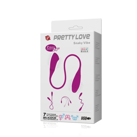 Wibrator silikonowy giętki Pretty Love Snaky Vibe USB