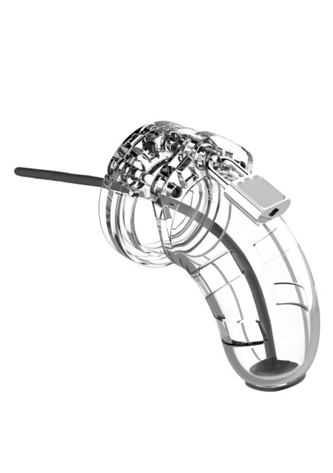Pas cnoty ManCage Model 15 transparentny z rozszerzaczem cewki 20 cm