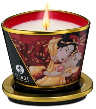 Świeca do masażu Shunga Romance truskawka szampan