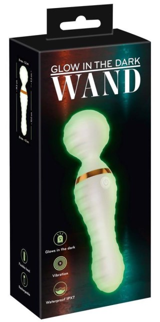 Wibrator wand You2Toys świecący w ciemności USB 19,5 cm