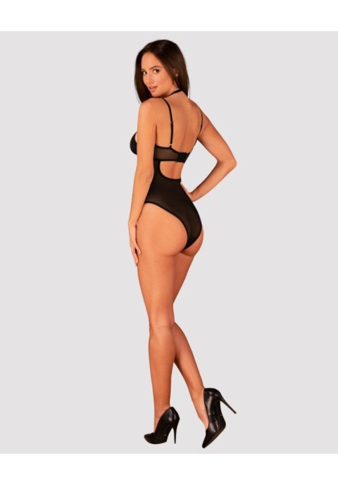 Czarne body erotyczne Selinne Obsessive XL/2XL