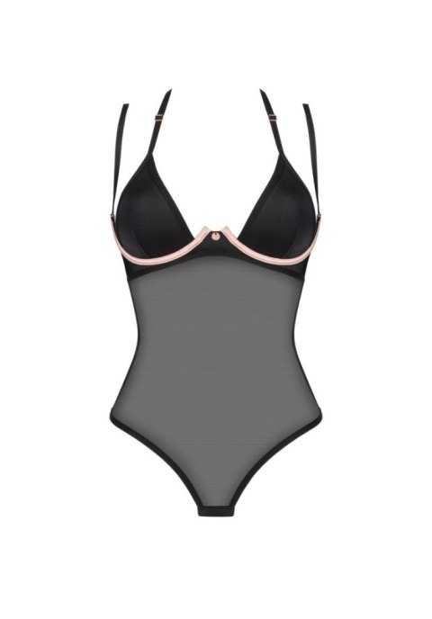 Czarne body erotyczne Selinne Obsessive XL/2XL