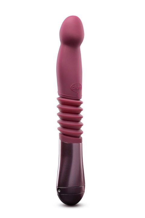 Dildo z pchnięciem Temptasia Trixie winne silikonowe 25 cm