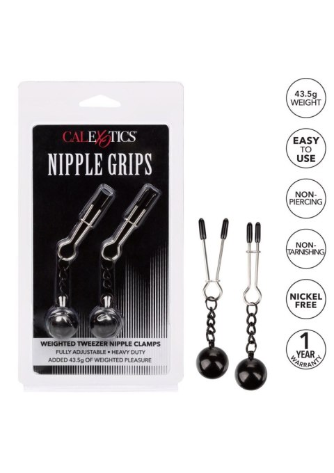 Klipsy na sutki metalowe z obciążeniem Calexotics 11,5 cm