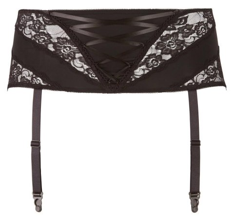Pas do pończoch z koronką Cottelli Curves czarny 2XL