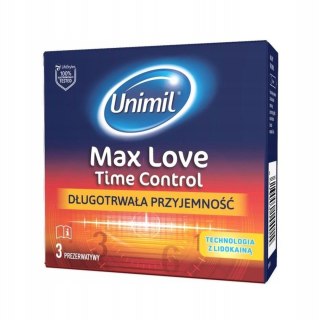 Prezerwatywy opóźniające Unimil Max Love 3 sztuki