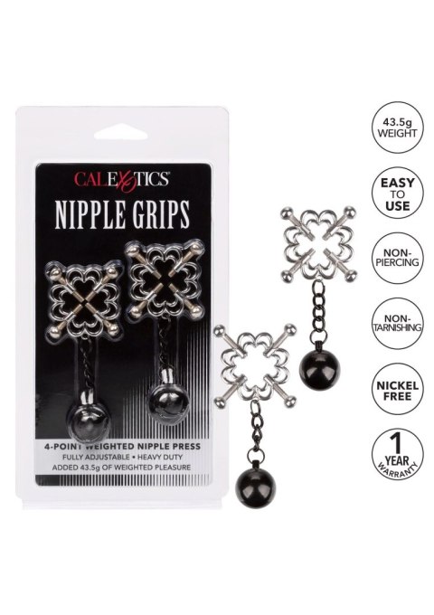 Klips na sutki 4 punktowy z obciążeniem metalowy Calexotics 10 cm