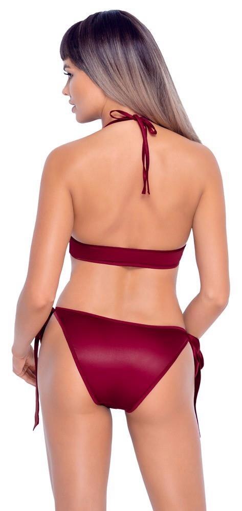 Komplet bielizny z kokardkami Cottelli LINGERIE czerwony S/M