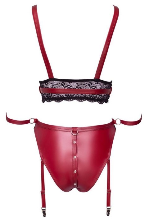 Komplet bondage Cottelli BONDAGE czerwony z paskami na kostki