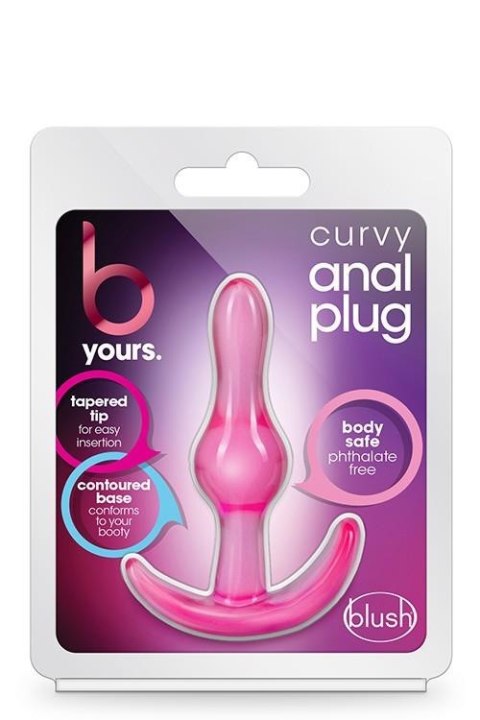 Korek analny B Yours Curvy różowy TPE