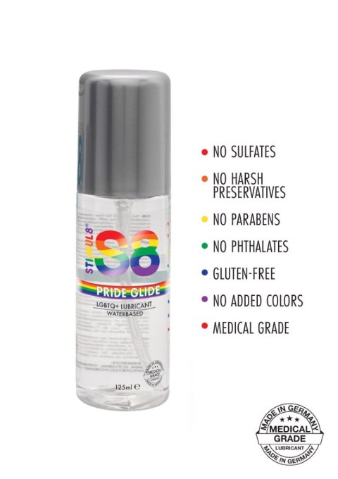 Lubrykant S8 Pride Glide na bazie wody Natural 125 ml