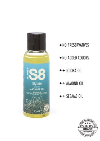 Olejek do masażu Stimul8 S8 francuska śliwka i egipska bawełna 50 ml