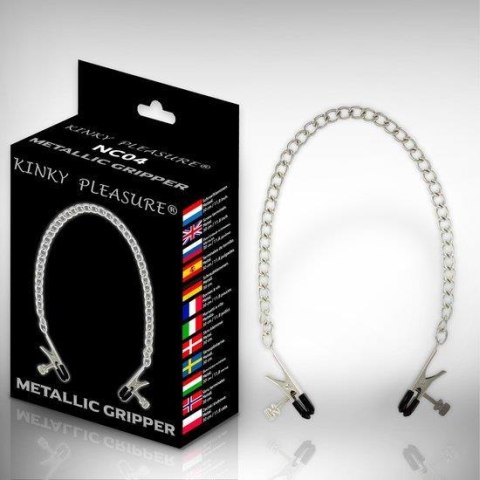 Regulowane metalowe zaciski na sutki Kinky Pleasure