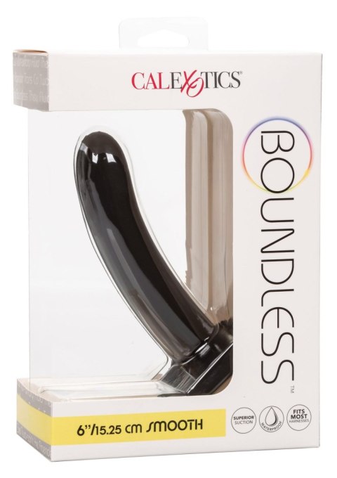 Dildo analne Boundless silikonowe gładkie czarne 15 cm Calexotics