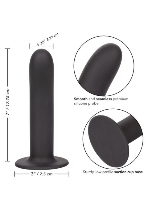 Dildo analne silikonowe Boundless czarne 18 cm