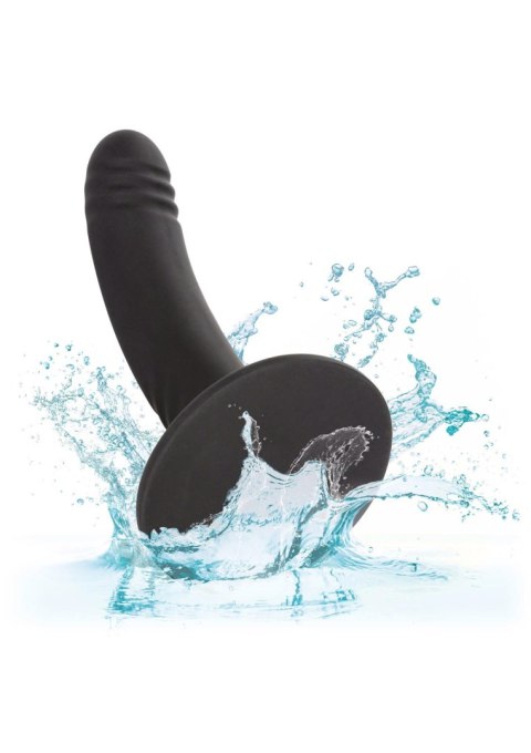 Dildo analne silikonowe Boundless prążkowane czarne 15 cm