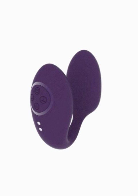 Dwusilnikowy stymulator łechtaczki i punktu G Vive Aika fioletowy USB 9cm