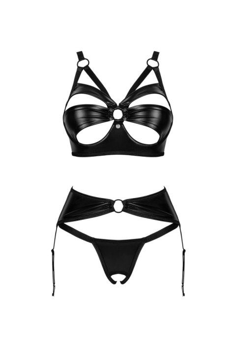 Komplet bielizny Armares otwarty czarny Obsessive M/L