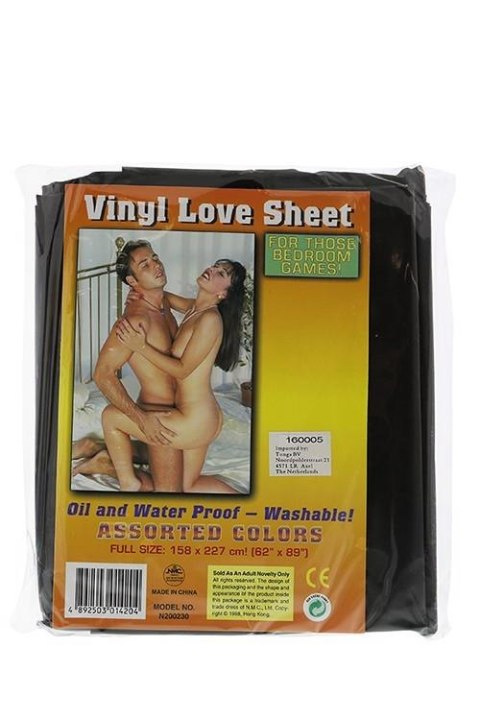 Prześcieradło PVC NMC czarne 158x227 cm