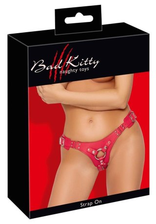 Uprząż strap-on Bad Kitty czerwona S-L