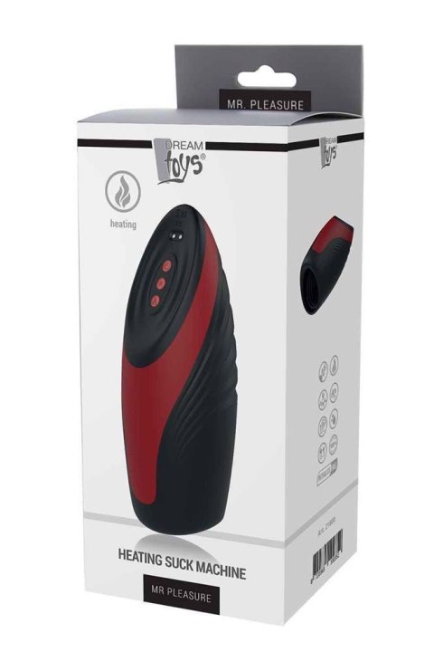 Masturbator Mr Pleasure rozgrzewający z ssaniem i wibracjami USB