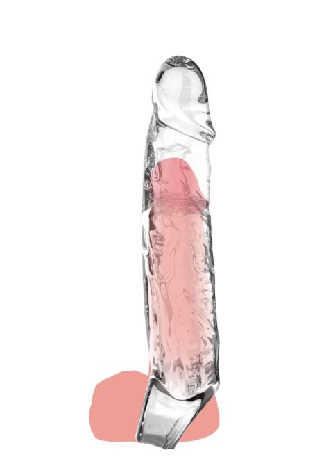 Przedłużka TPE ToyJoy Get Real przezroczysta duża 19 cm