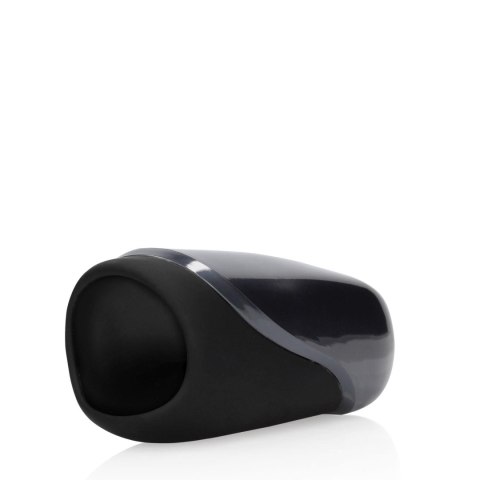 Wibrujący masturbator Loveline silikonowy czarny 7,5 cm