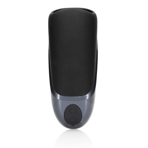 Wibrujący masturbator Loveline silikonowy czarny 7,5 cm
