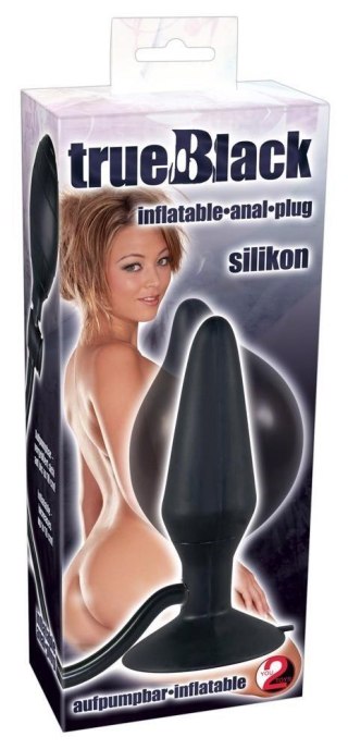 Korek analny pompowany You2Toys silikonowy czarny 15 cm