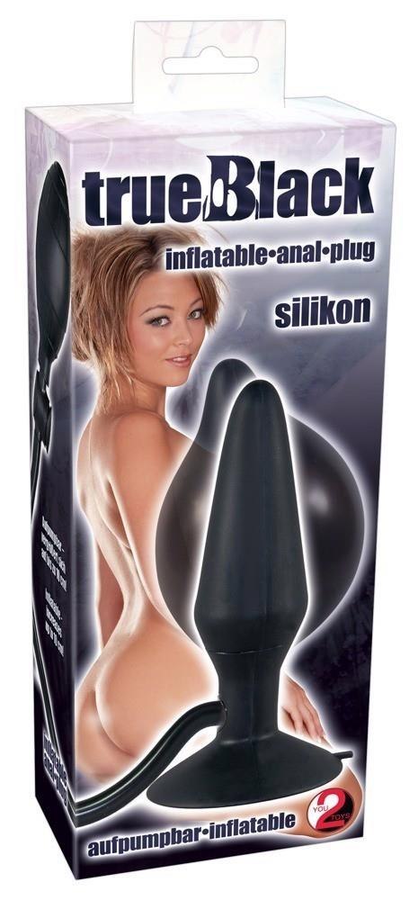 Korek analny pompowany You2Toys silikonowy czarny 15 cm