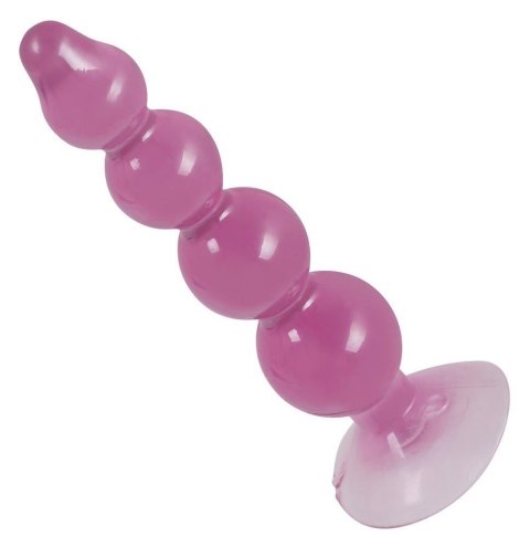 Kule analne You2Toys przezroczysto fioletowe 4 kulki 13 cm