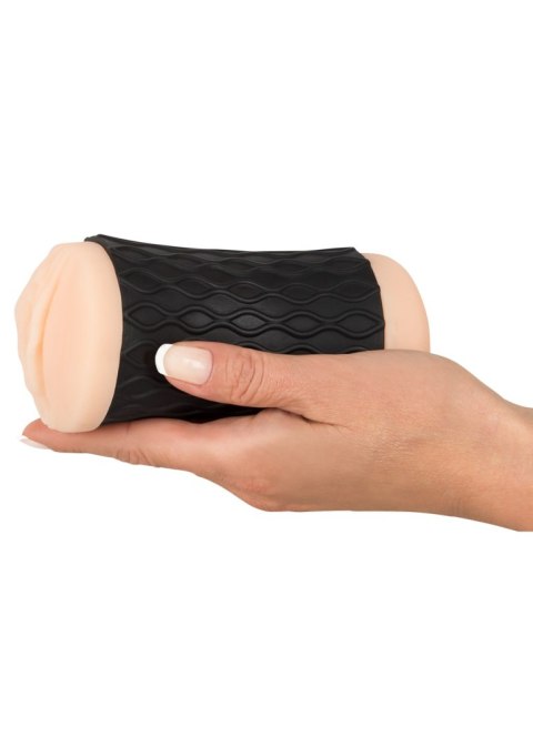 Masturbator Nature Skin z pochwą i odbytem skóra 14 cm