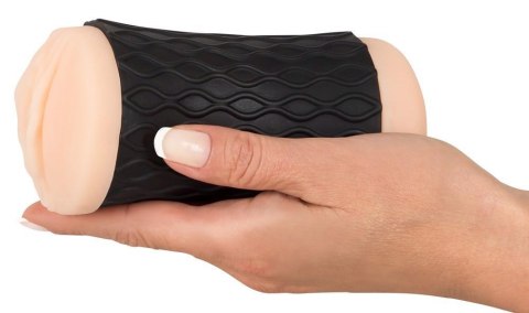Masturbator Nature Skin z pochwą i odbytem skóra 14 cm