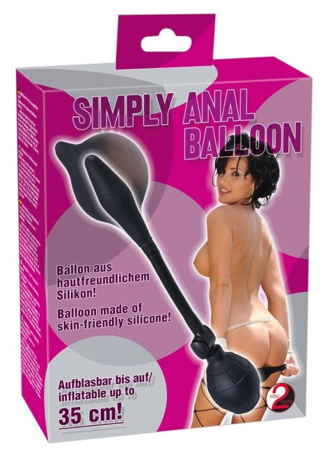 Pompowany korek analny You2Toys silikonowy czarny 30 cm