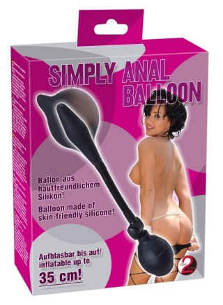 Pompowany korek analny You2Toys silikonowy czarny 30 cm