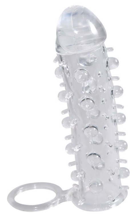 Przezroczysta przedłużka na penisa Crystal 11 cm z pierścieniem