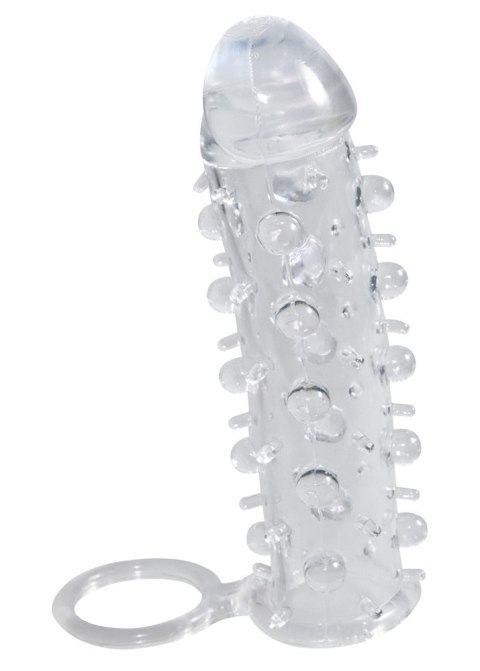 Przezroczysta przedłużka na penisa Crystal 11 cm z pierścieniem