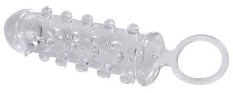 Przezroczysta przedłużka na penisa Crystal 11 cm z pierścieniem