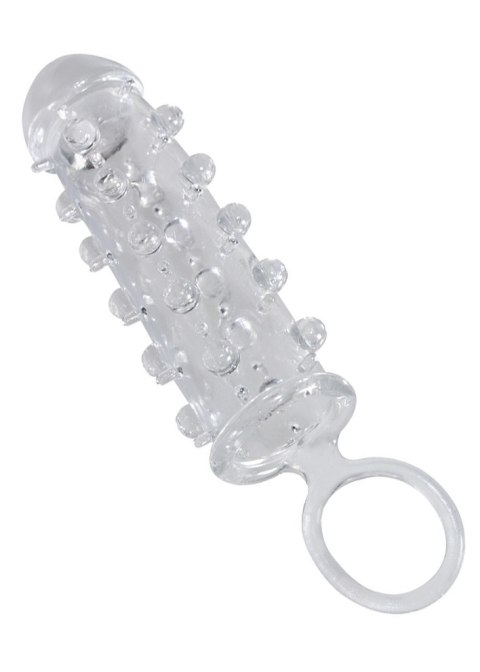 Przezroczysta przedłużka na penisa Crystal 11 cm z pierścieniem