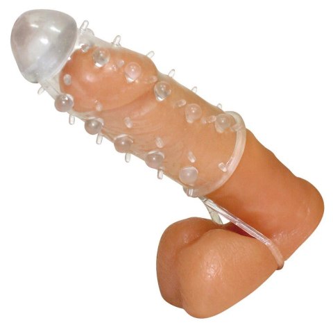 Przezroczysta przedłużka na penisa Crystal 11 cm z pierścieniem
