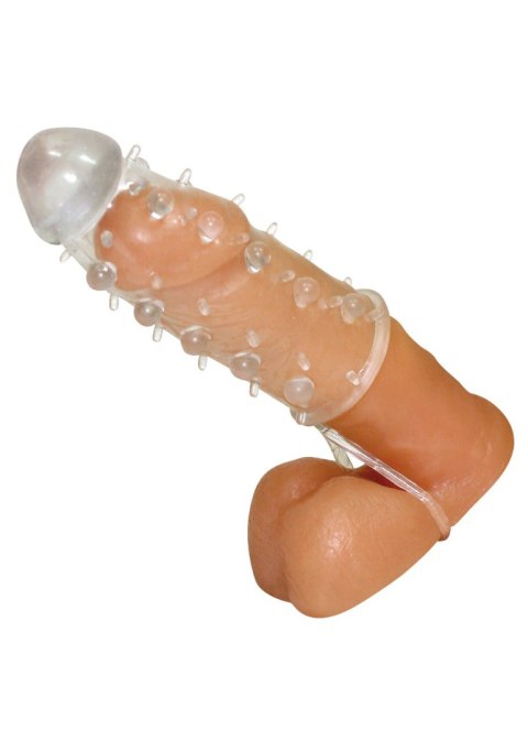 Przezroczysta przedłużka na penisa Crystal 11 cm z pierścieniem