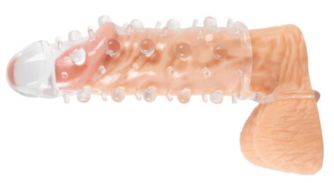Przezroczysta przedłużka na penisa Crystal 11 cm z pierścieniem