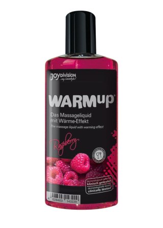 Rozgrzewający olejek do masażu JoyDivision WARMup malinowy 150 ml