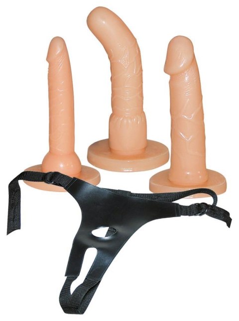 Strap on You2Toys z trzema dildami regulowany