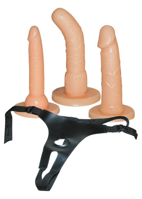 Strap on You2Toys z trzema dildami regulowany