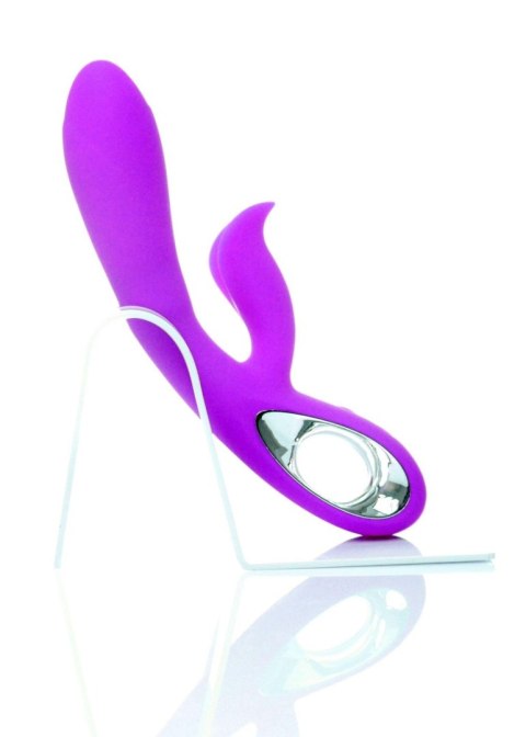 Wibrator punktu G Lyla silikonowy 12 funkcji USB fioletowy wodoodporny