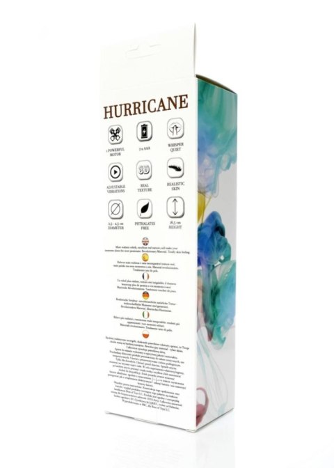 Wibrator realistyczny Hurricane cyber skórzany 18,5 cm