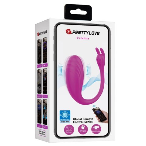 Jajko wibrujące Pretty Love Catalina 12 funkcji z aplikacją
