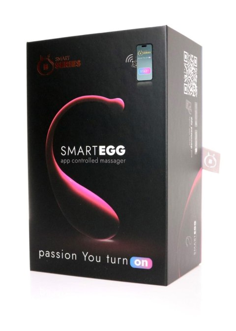 Jajko wibrujące Smart Egg B Series z aplikacją silikonowe USB