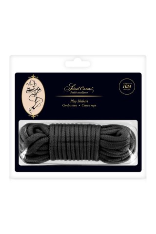 Lina bondage Sweet Caress czarna bawełniana 10m